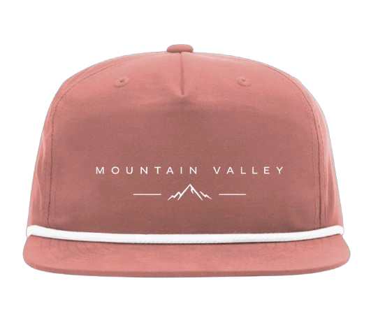 Coral/White MV Rope Hat